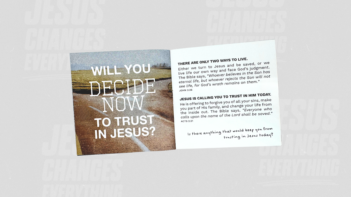 Gospel Booklets: Jesus Changes Everything (10-pack)
