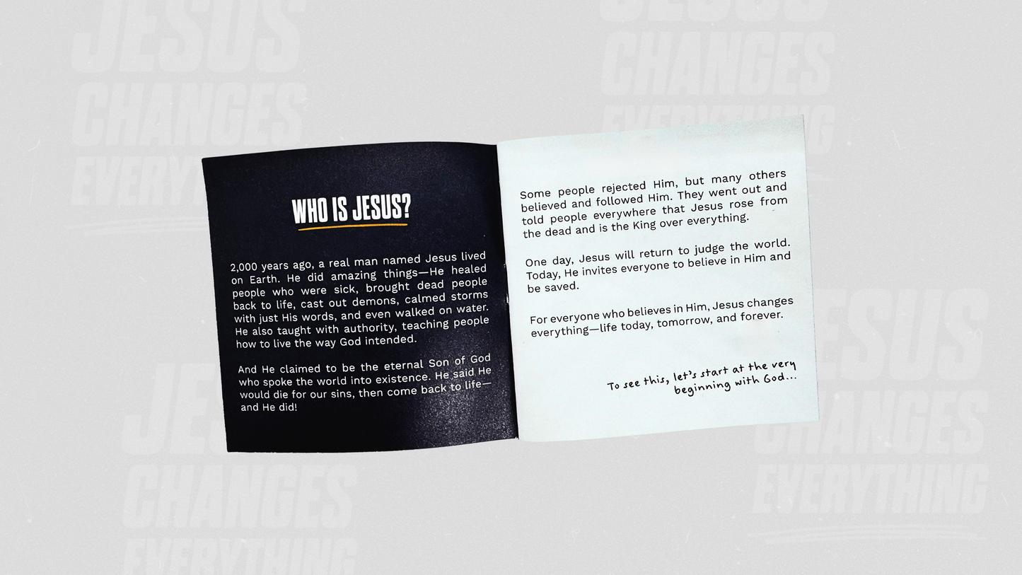 Gospel Booklets: Jesus Changes Everything (10-pack)